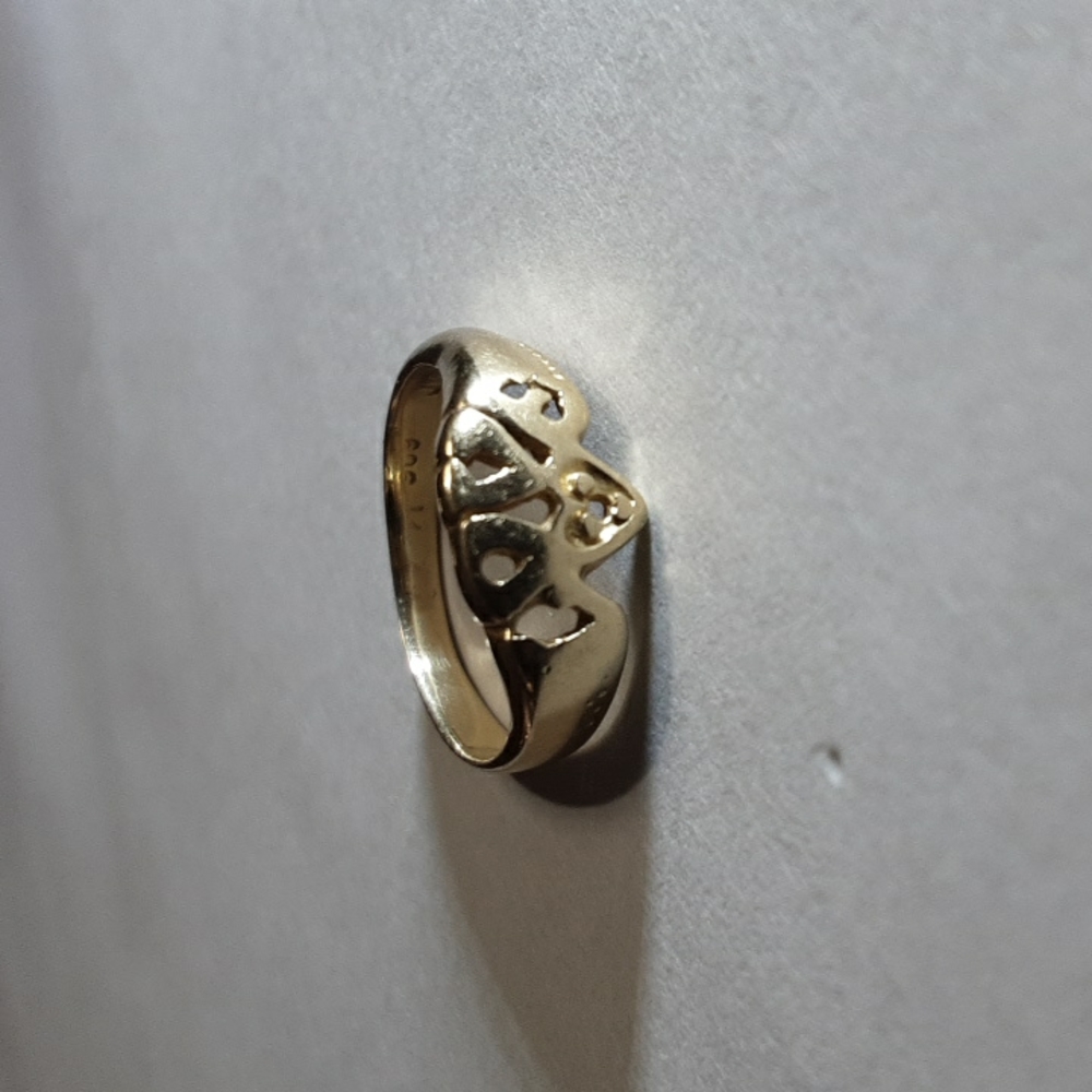Gold 969 JTC Antique Love Ring💎